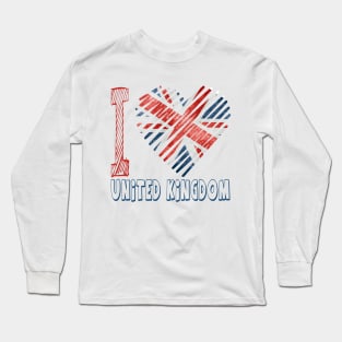 i love united kingdom Long Sleeve T-Shirt